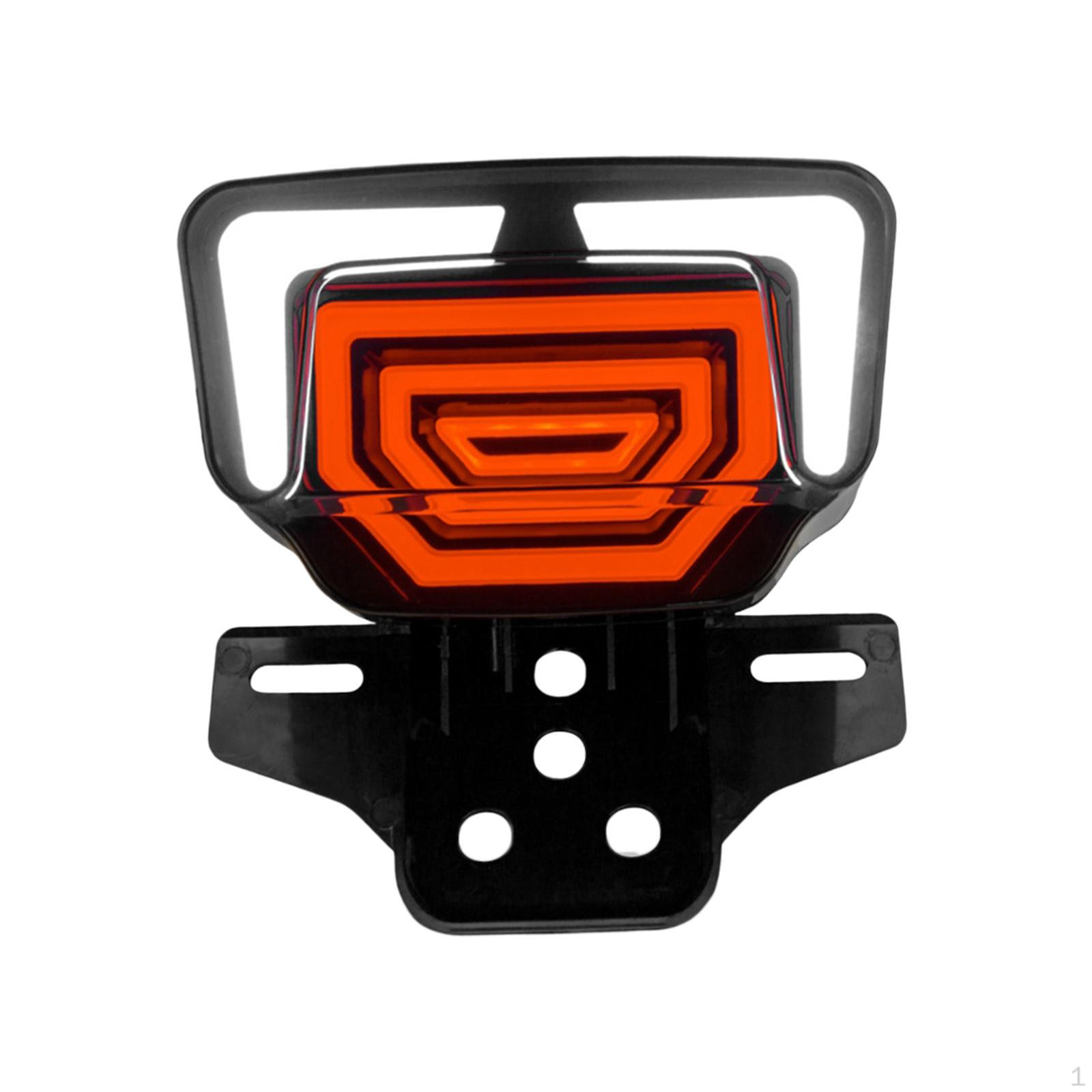 

Motorcycle LED Taillight Rear Dynamic Breathing Turn Brake Light for Tmx125 CG125 White Light