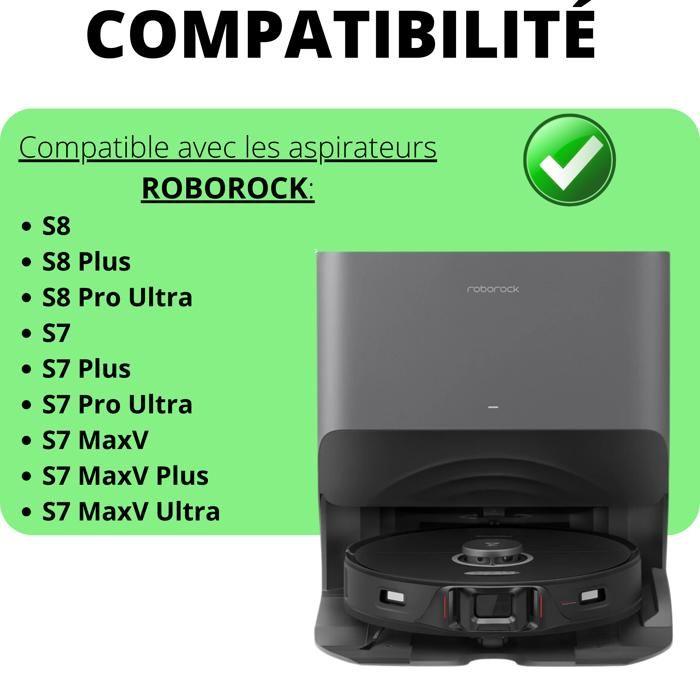 Roborock S8/S7 Mop Cloth - 3 Pack - Microfiber - Washable - Wet