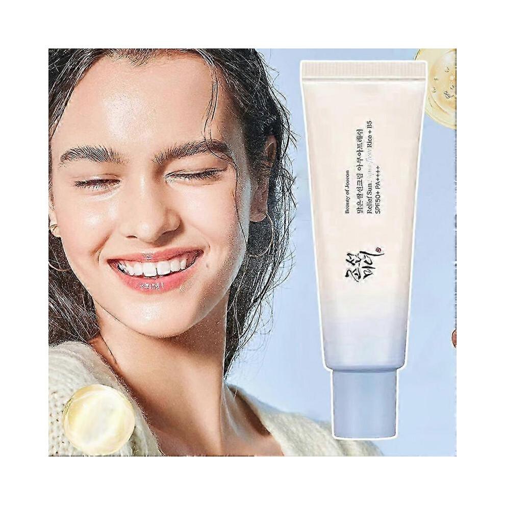 3pcs Relief Sun Organic-Sunscreen SPF50+ Deep Hydration Antioxidant Protection for Summer Protection