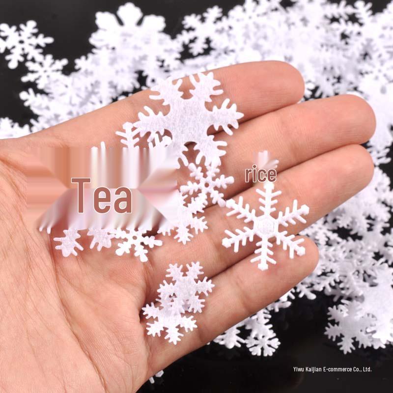 Mini Snowflake Christmas Decoration Handicraft Materials - No Backing Cloth
