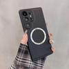 Magnetic Wireless Charging Case For SamSung Galaxy S25 Ultra S24 Plus S23 S22 S21 + PU Leather Shockproof Solid Color Cover