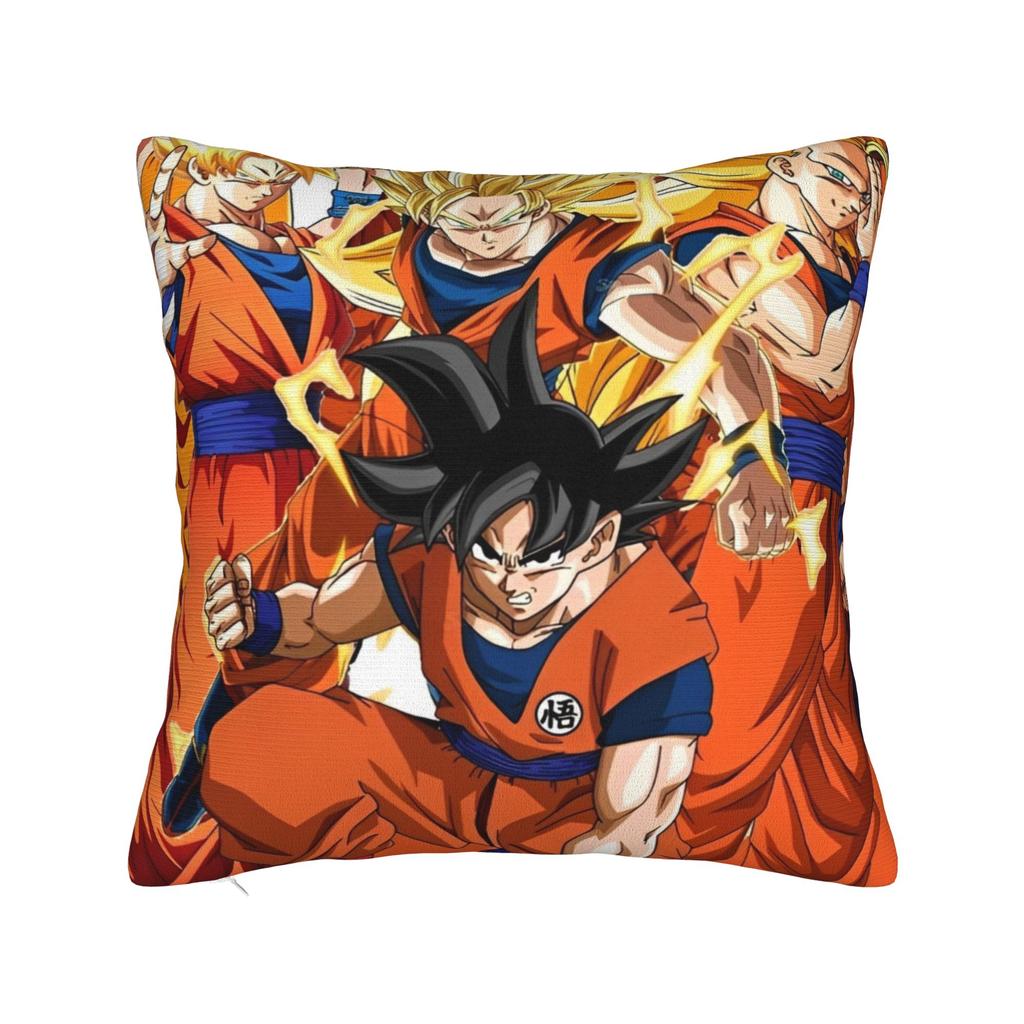 Anime Dragon Ball Square Pillow Cases Cushion Cover Funny Zippered Decor Pillowcase for Bed 4545cm