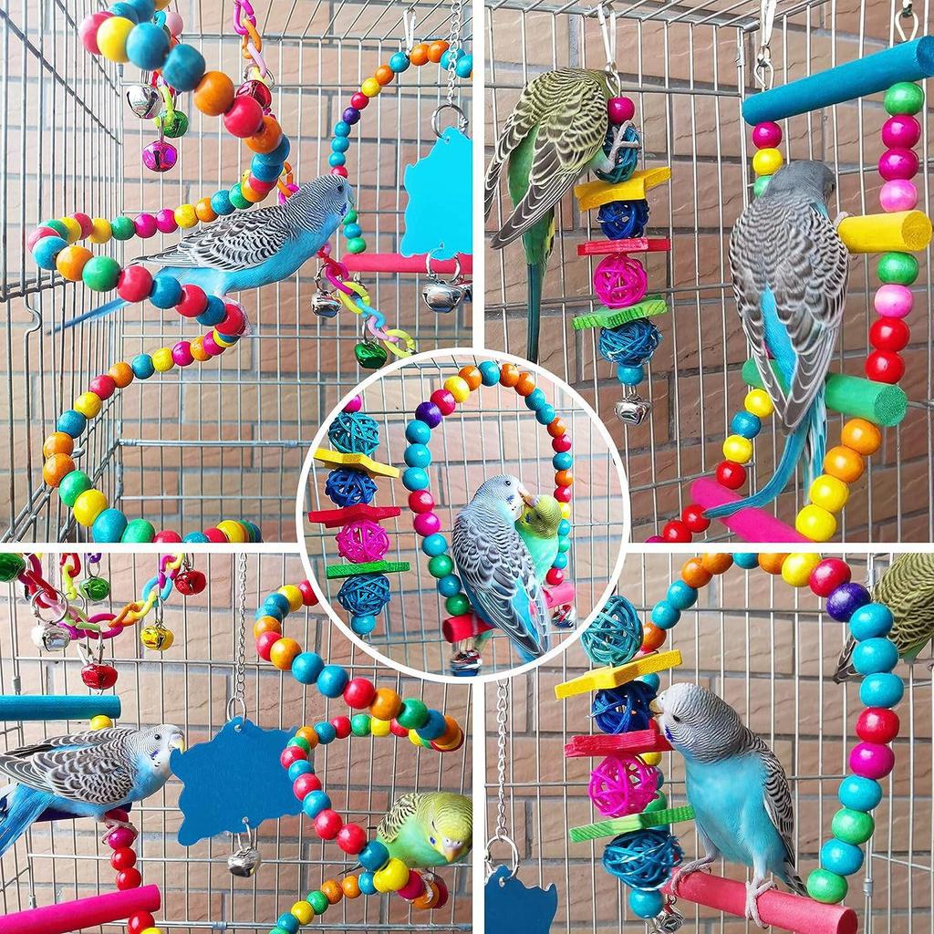 Bird Toys: Swings, Stairs, Suspension Bridges, Cage Accessories, and Decorative Parrot Supplies