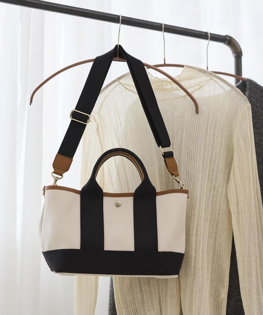 SCOTCH GRAIN Tote with Shoulder Cream [TOPKAPI] Bag, B5, Strap, Women's,