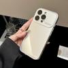 Luxury Glossy Tempered Glass Phone Case for iPhone 17 16 15 14 13 12 11 Pro Max Large Window Lens Protect Shockproof Armor Cover