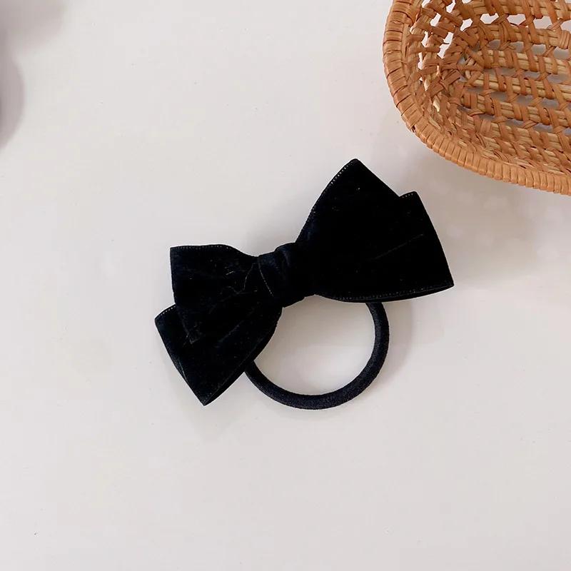 Fashion Korean BowKnot Hair Ties Scrunchies Women Girls Elastic Hair Bands Band Long Ribbon Bow Ponytail Accessories