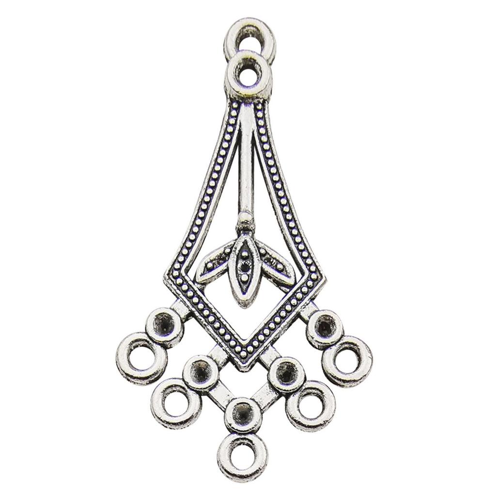 Bohemian Water Drop Heart Double Hole Ethnic Earrings Alloy Jewelry