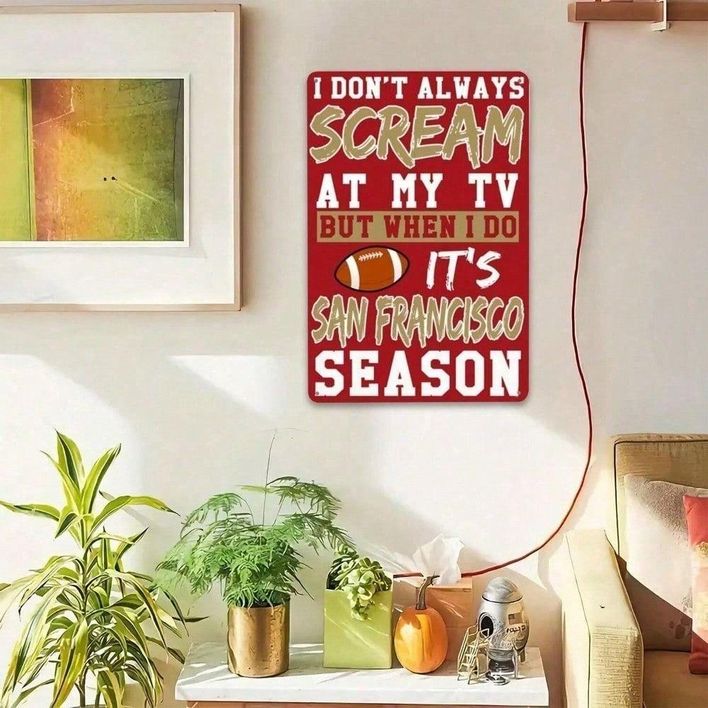 Metal Wall Art San Francisco 49ers Football Gift Mascot Garage Decor