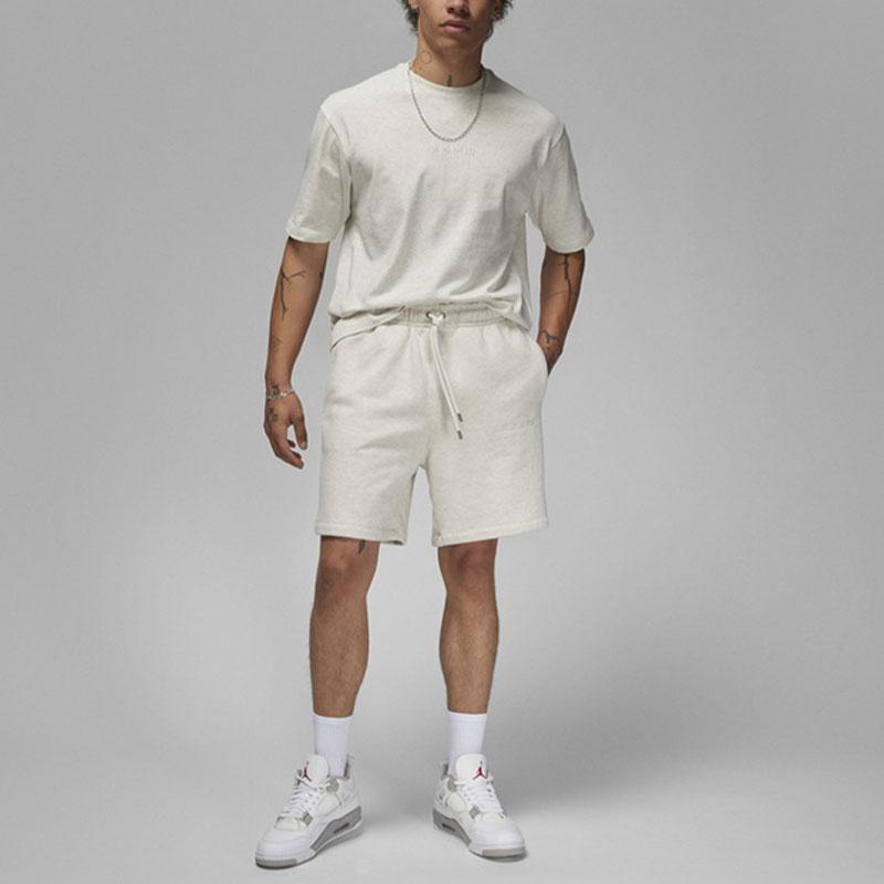 Jordan Air Solid Color Crew Neck Short Sleeve T-Shirt Men Tops White FJ1970-141