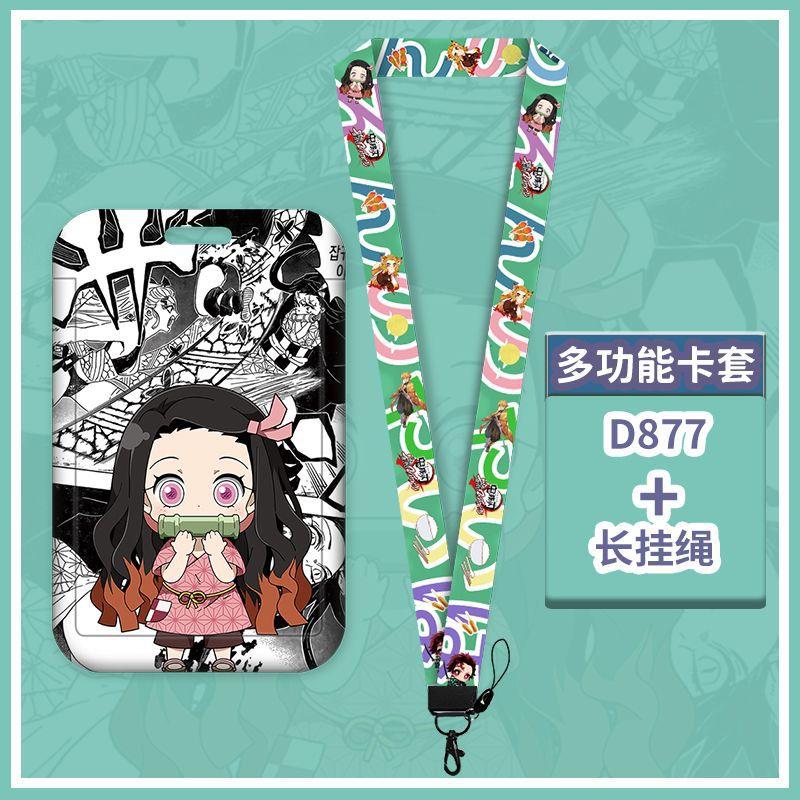 

Anime Strap Lanyard Keys Keychain Badge Holder Credit Card Pass Hang Rope Lariat Mobile Phone Charm Accessories ID for Carry Mini Lightweight Portable