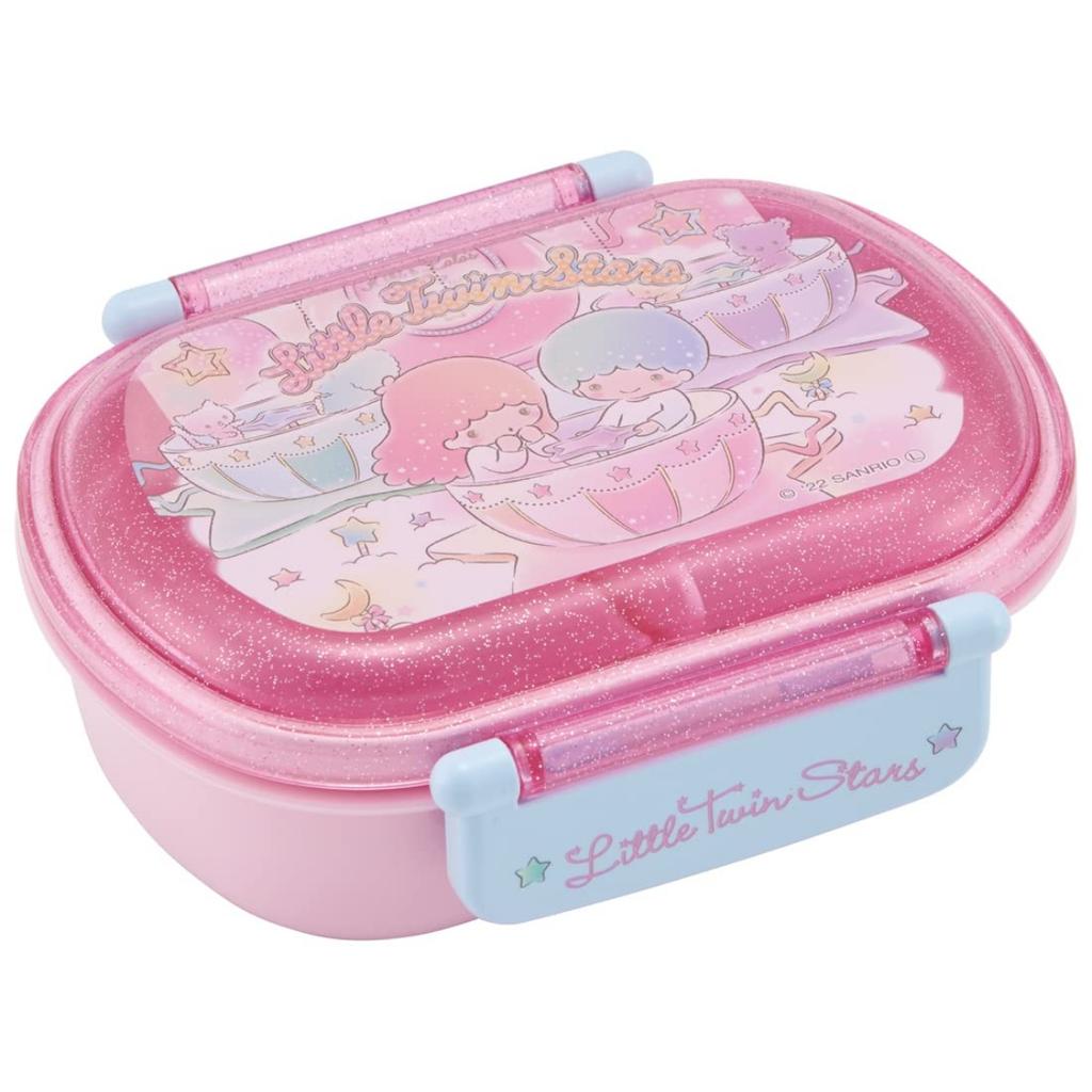 Skater Bento 360ml with a Fluffy Made in Single Dishwasher and Microwave Sanrio Little Ruin Stars Sparkle Amusement Park for Girls Children's Box,