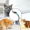 Bird Cat Toy Interactive Feathers Wand Attachment Teaser Hangable Kitten Boredom Toy With Bells For Indoor Cats Pets Boredom