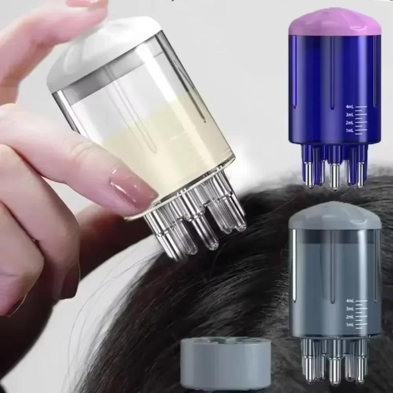 Six Needles Scalp Applicator Liquid Comb Hair Roots Medicine Comb Hair For Hair Growth Serum Oil Nourish Guiding Massager