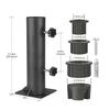 Outdoor Deck Regenschirm Halterung Regenschirm Basis Flagge Pole Halter Stehen mit Regenschirm Hülsen und Schrauben Ersatz