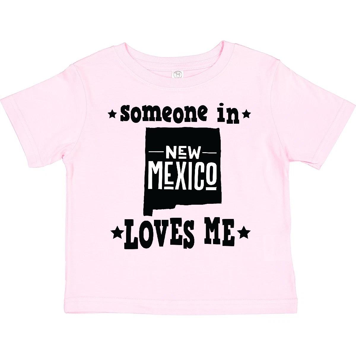 Inktastic New Mexico Vacation Gift Toddler T-Shirt Clothing Outline City Cities 160