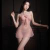 Love underwear fun female abstinence suspender nightdress deep v perspective uniform free pajamas female sexy summer