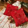 Christmas Pillowcase 3D Embroidery Tree Pattern Winter Holiday Throw Pillow Cushion Cover Festive Home Decor