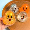 Glitter Ghost Squeeze Toy Stress Relief Transparent Ghost Squeeze Toy Slow Rising Decompression Sensory Fidget Toy Halloween Party Favors