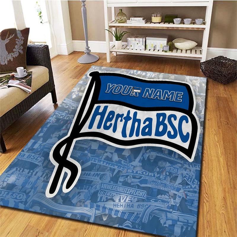 Hertha BSC Custom Name Carpet Rug for Living Room Bedroom Home Sofa Decoration,Kids Play Non-slip Floor Mat