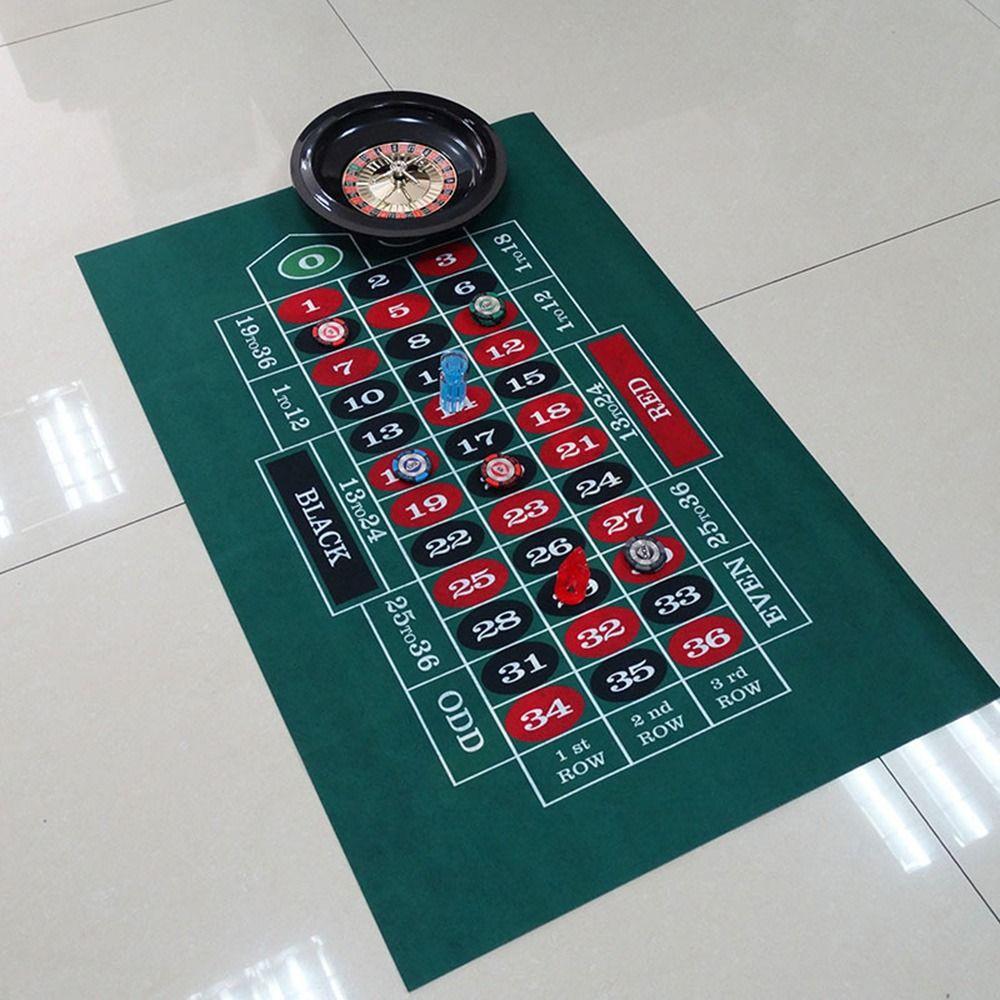 Zweiseitige Spieltischdecke 60*90CM Casino Tischmatte Hochwertige Pokertischplatte Zuhause