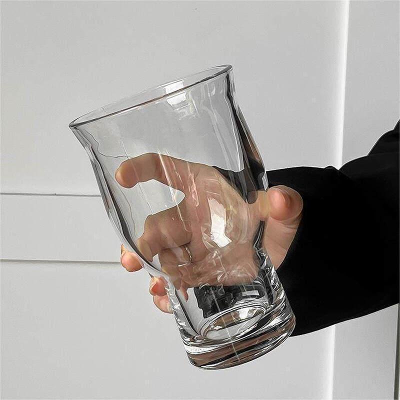 Ins-Style Wide-Mouth Glass Cup