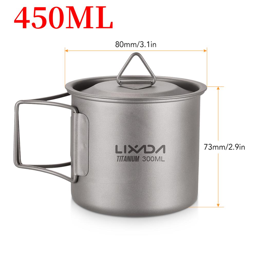 Satın alın LIXADA Camping Mug Titanium Cup Tourist Tableware Picnic