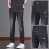Jeans de Verano Slim Elásticos para Hombre - Estilo Coreano, Pantalones Rectos Casuales de Moda