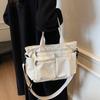 Borsa da Donna in Velluto a Coste di Grande Capacità Nuova Borsa a Spalla Singola Crossbody da Donna Borsa da Sottobraccio Stile Pigro Trasporto Casuale
