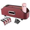Car Seat Back Storage Box Tissue Box With 2 Cup Holder PU Leather Storage Bag Seat Organizer With Hook Multifunctional Car