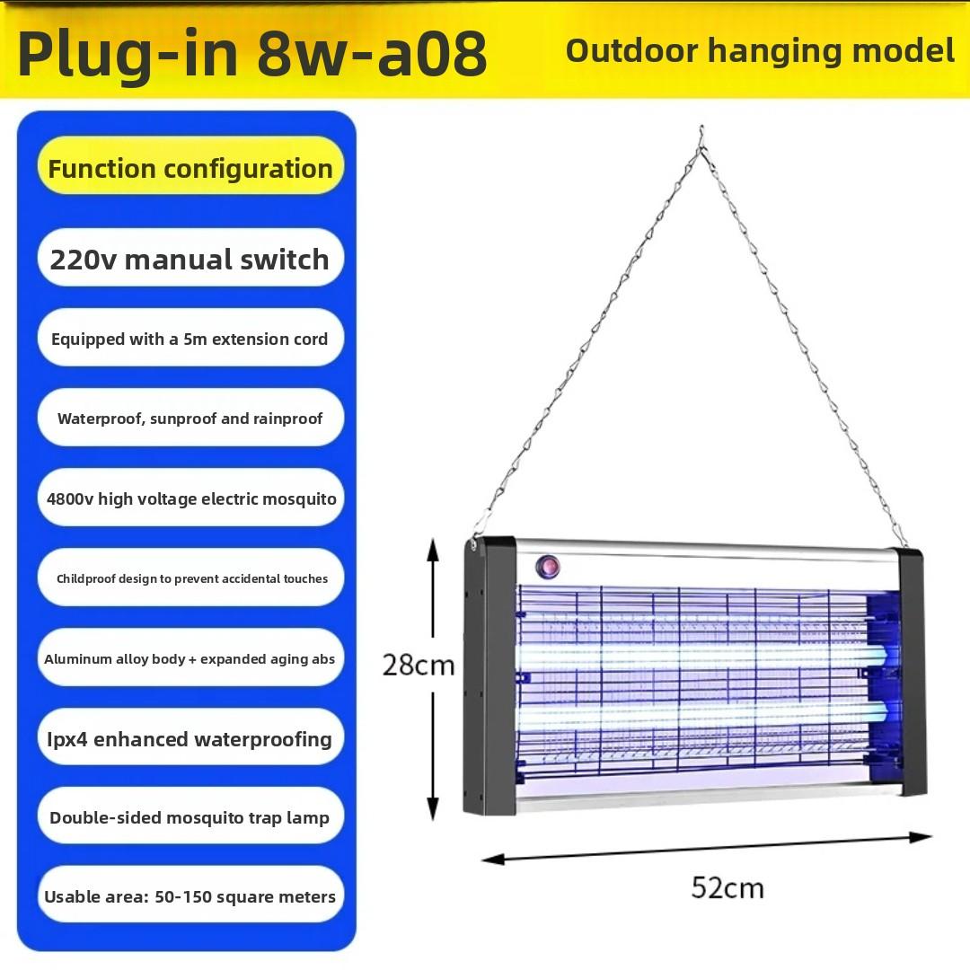 Solar Split Mosquito Killer Outdoor Waterproof Powerful Insect Zapper for Garden & Patio