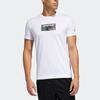 Adidas Graphic T-Shirt With Long Logo Men Tops White FT2794