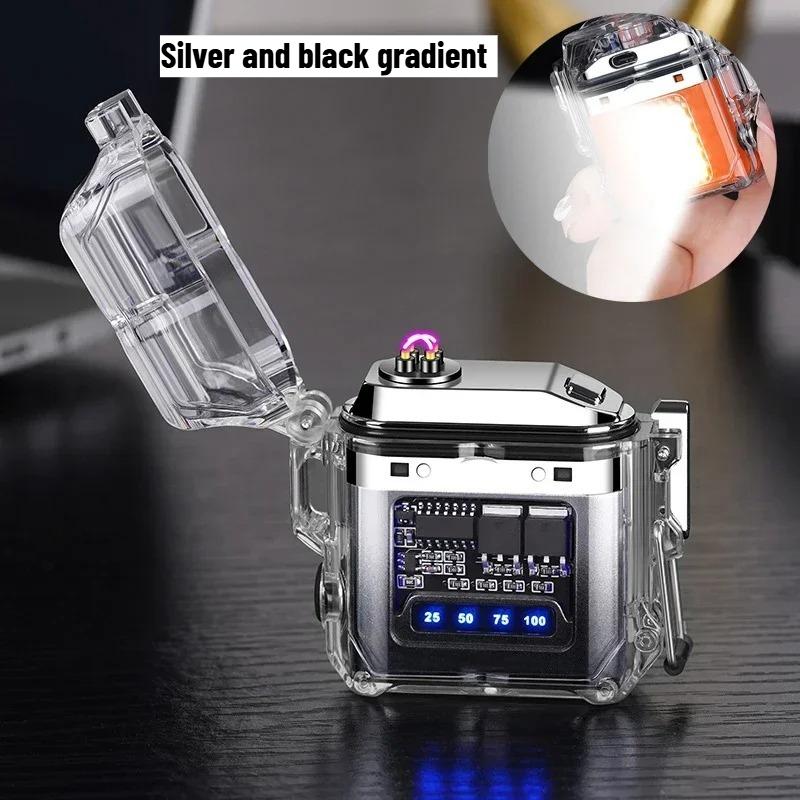 New Fashionable Household Transparent Double Arc Waterproof Convenient USB Electronic Fast Charging Illumination Plasma