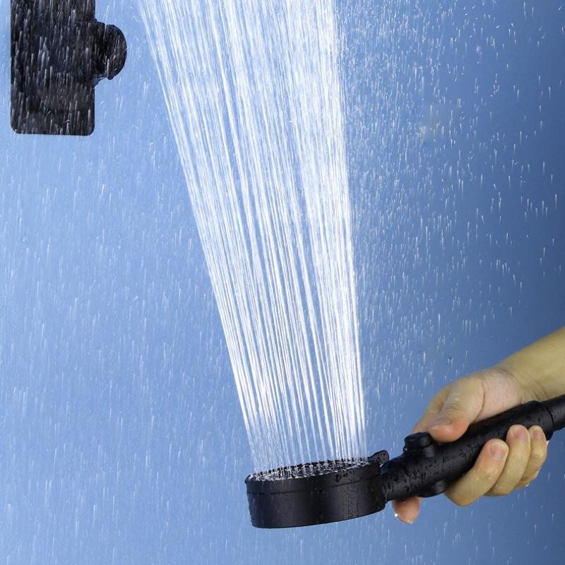 Household Four-stage Filter Cartridge Handheld Shower Set, Showerhead with Pressure Booster, Shower Nozzle