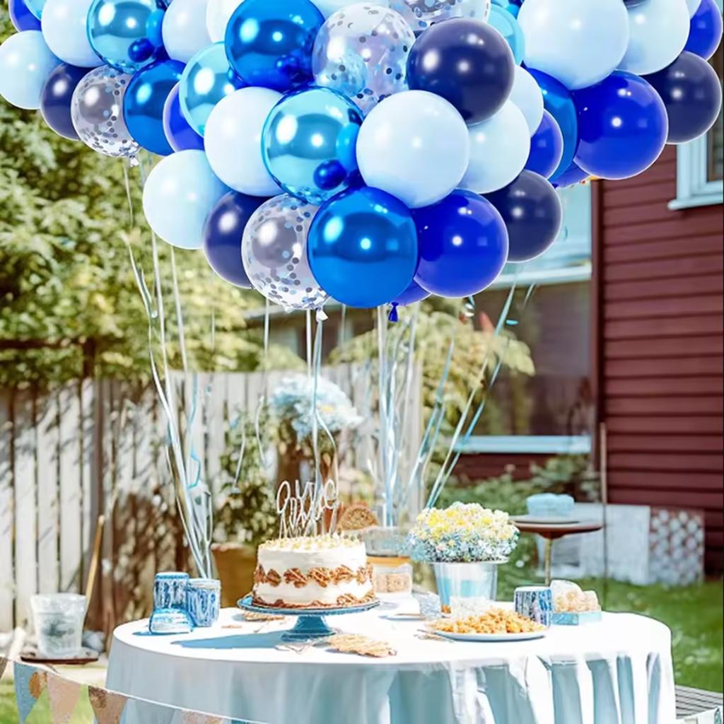 5/10/12inch Metallic Black Blue Balloon Chrome Hot Pink Rose Gold Balloon BabyShower Boy Girl Birthday Wedding Party Decoration