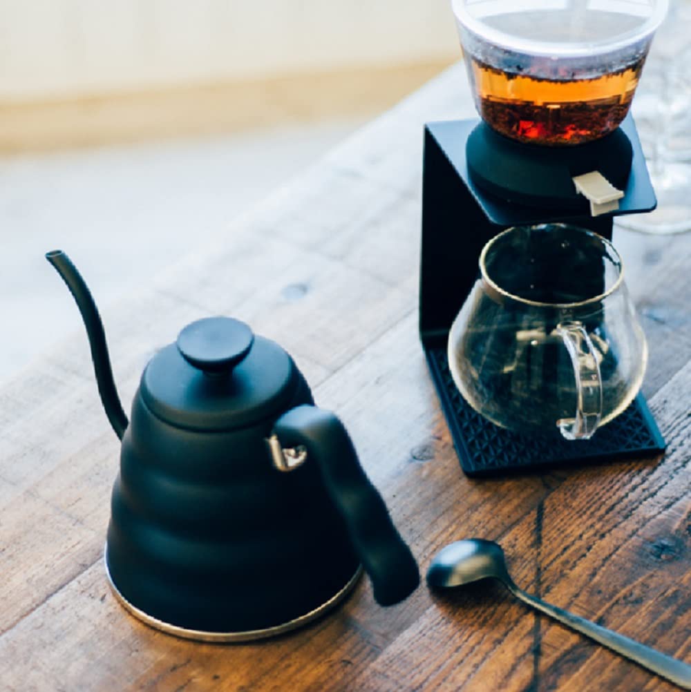 HARIO V60 Drip Practical Capacity 800mL Open Compatible Matte Black Made In Japan Present Gift Gift Kettle/Vono Fire/IH VKBR-120-MB