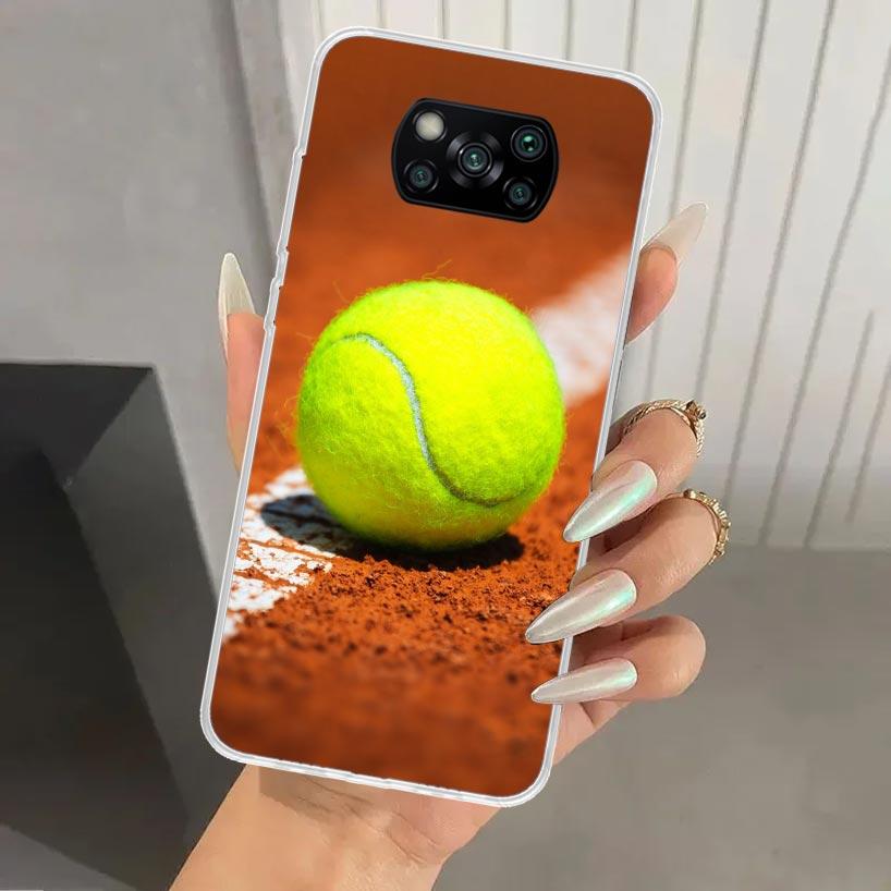

Tennis Sport Phone Case for Xiaomi Poco X5 X6 X7 Pro F7 Ultra M7 Redmi 15 15C 13 13C 12 12C 10 10A 10C 9 9A 9C 9T Shell Poco X7 Redmi 10C
