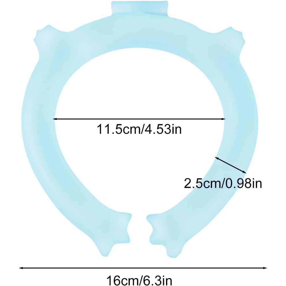 Neck Cooling Ring Reusable Sports Neck Cooler Tube Ice Scarf For Golf, Fishing, Outdoor, Camping, Running, Beach Blue