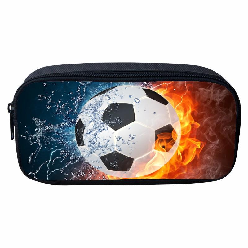 Flame Pattern Pencil Case for Kids - Cartoon Design for Primary School Boys