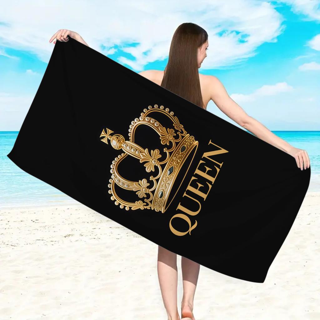 1pcs Queen and King Beach Towels, Ultra-fine Fiber Quick Drying Absorbent Large Beach Towels, Beach Vacation
