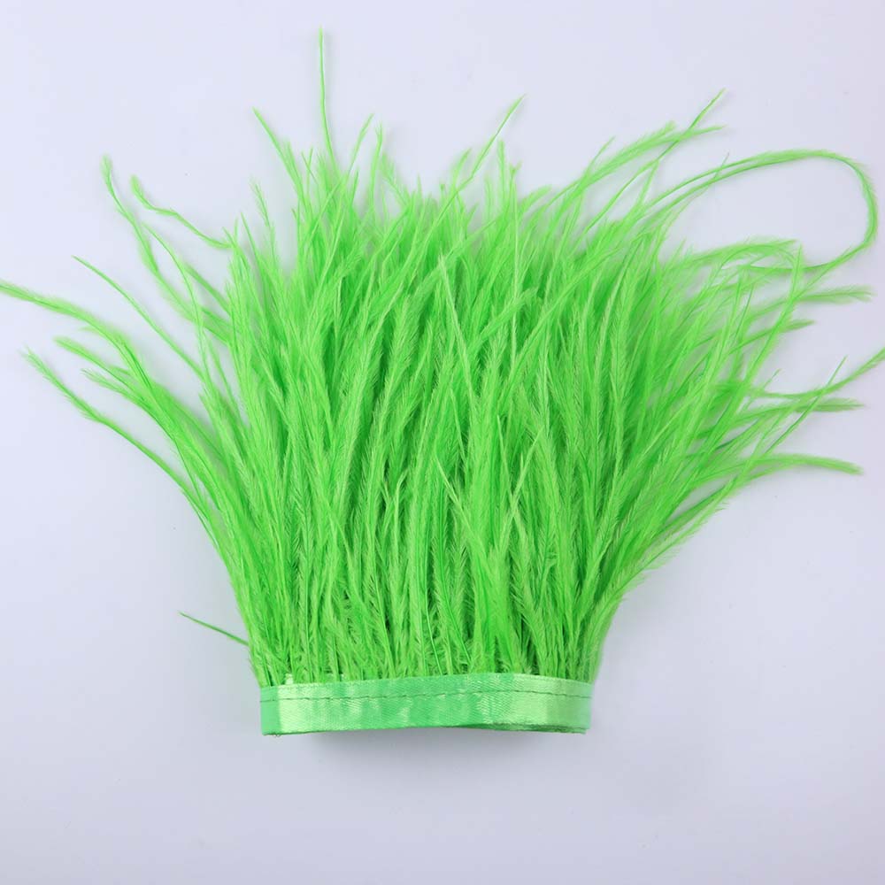 Feather 6-18CM Natural White Black Ostrich Feathers Trim for Wedding Dress Clothing Accessories Party Decoration Plume Fringe