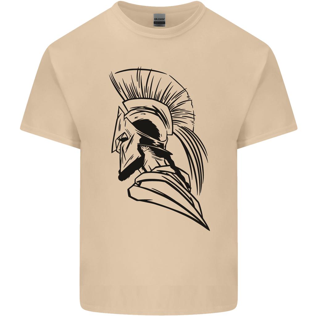 Spartan Helmet Training Bodybuilding MMA Unisexs Light Cotton TShirt