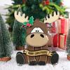 Elk Decoration Wooden Cartoon Elk Ornament Rustic Xmas Centerpiece