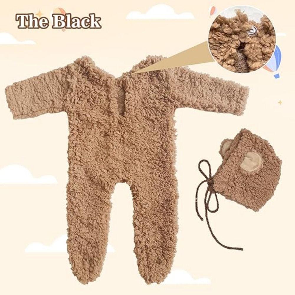 Creative Newborn Photoshoot Outfit Soft Knit Newborn Prop Set  Baby Photoshoot