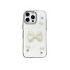 High-End Transparent Glitter Pearlescent Bow Phone Case for Apple 17/16