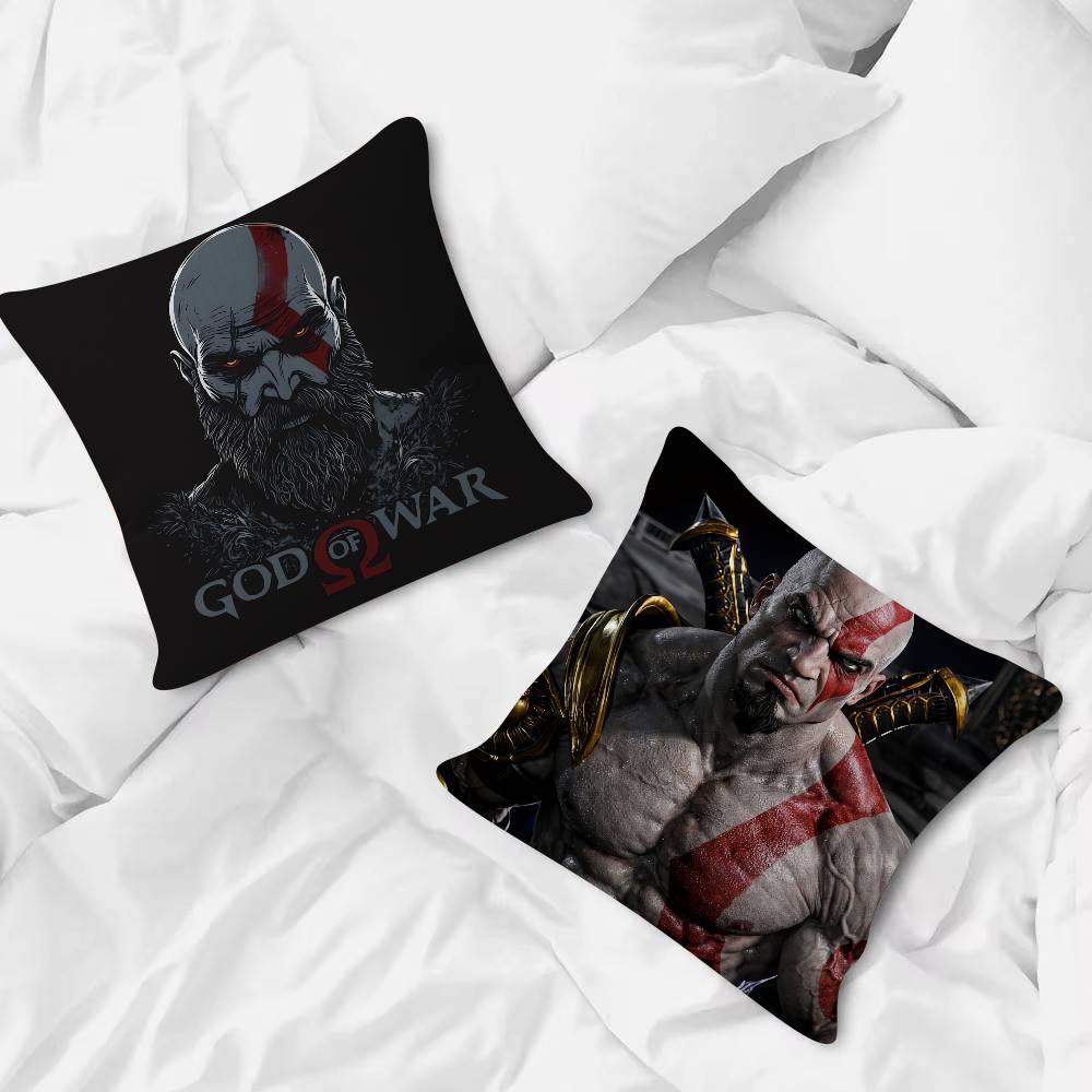 Game God Of War Cute Cartoon Two-dimensional Pillowcase Bedroom Sofa Cushion Cover Nap Pillow Cover