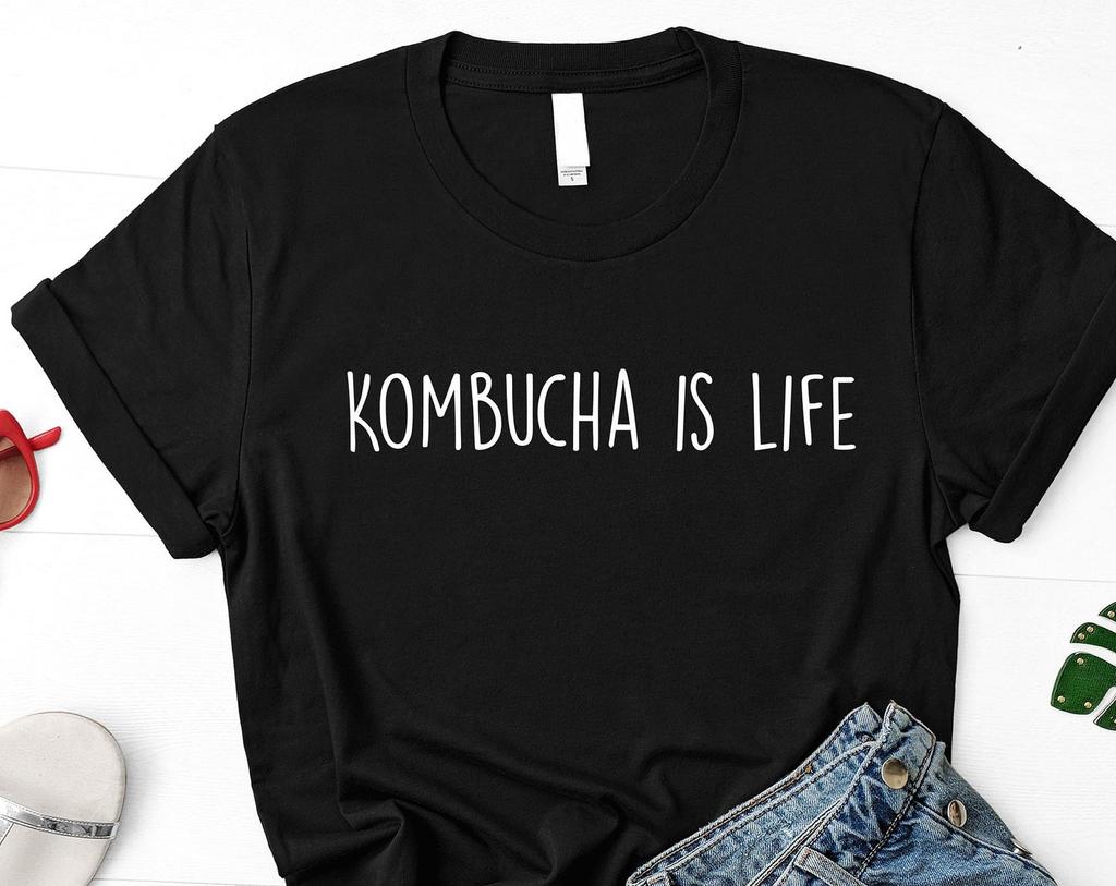 Kombucha Is Life T-Shirt: Soft Cotton Tee for Kombucha Lovers 3990
