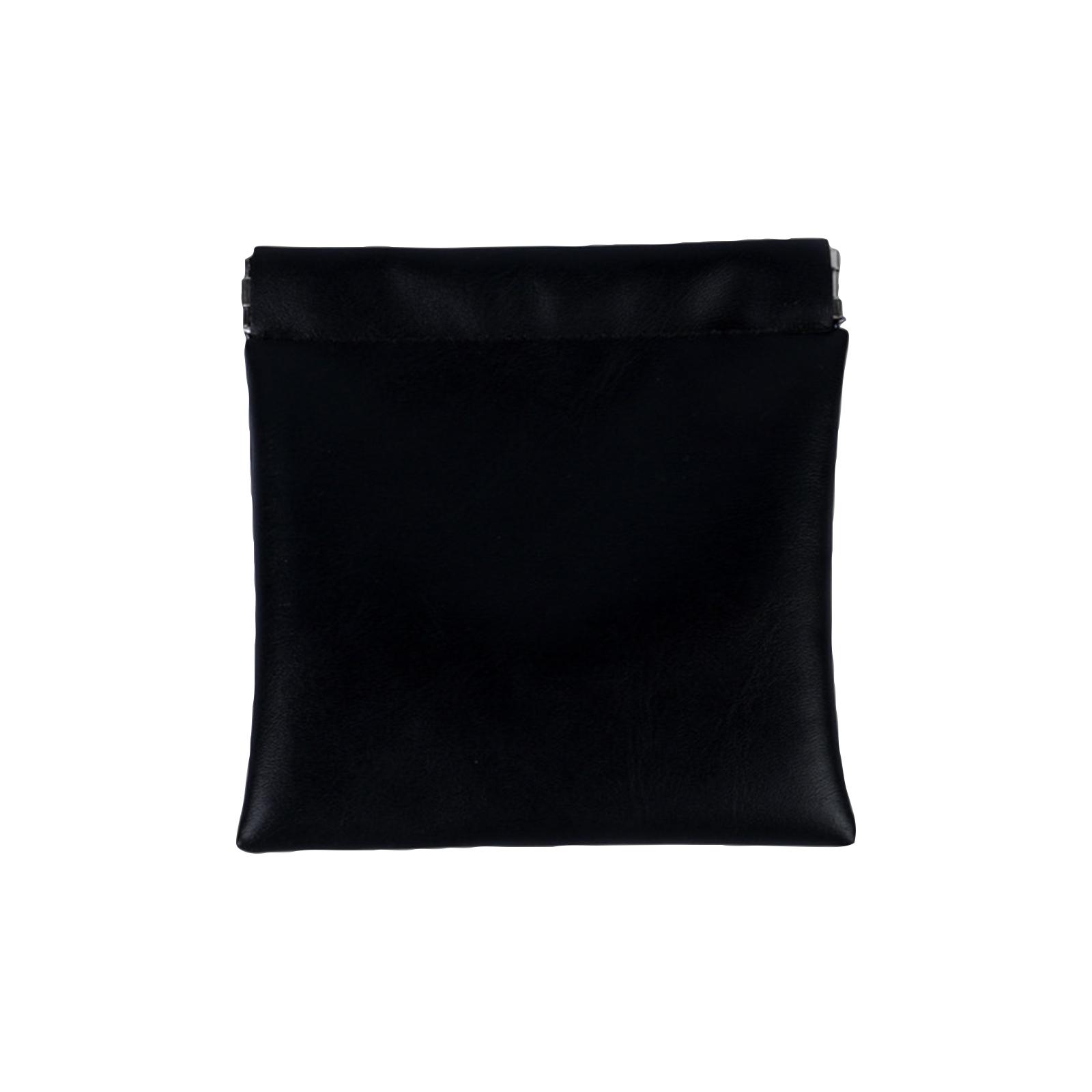 

Персонализированная кожаная сумка для хранения на кнопке, изготовленная из влагостойкой кожи, подходит для хранения кошельков, солнцезащитных очков, косметики, ювелирных изделий и многого другого. One Size чёрный