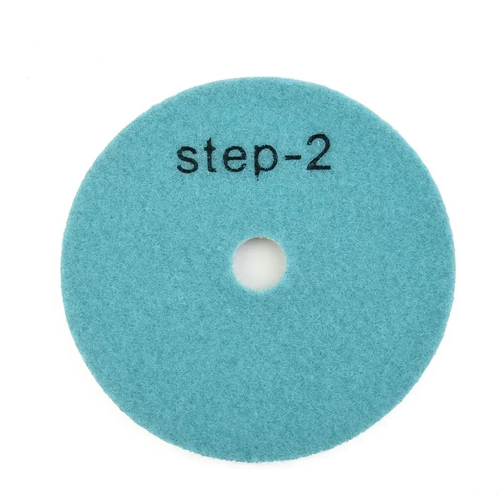 

3 Steps Dry/Wet Diamond Polishing Pad 4 Inch 100mm For Granite Marble Quartz Restoration Buff Resin Discs Abrasive Tools