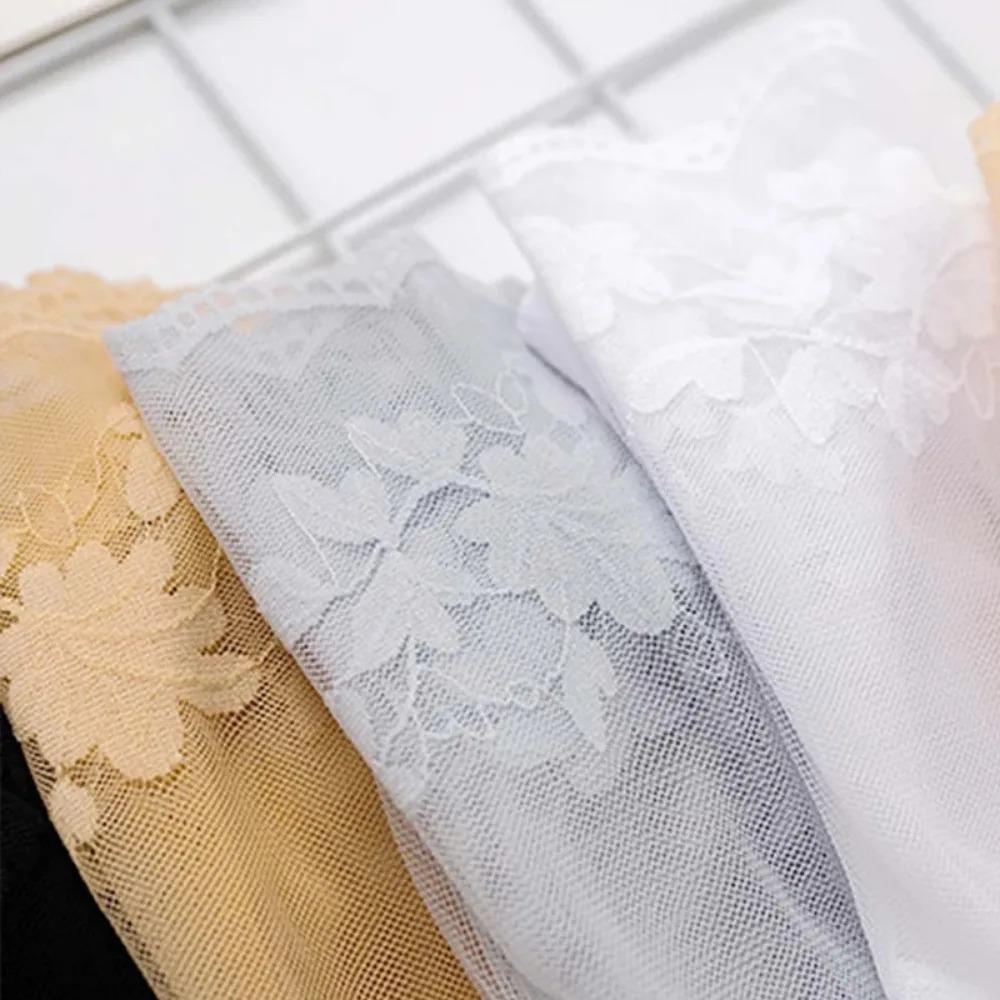 Women Lace Transparent Boat Socks, Lolita Style Invisible Ankle Socks, Summer Thin Non-slip Low Cut Short Socks