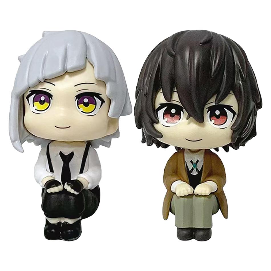 În stoc Căutați Bungou Dogs Dazai Osamu Nakajima Atsushi Figurină de Acțiune Jucării Model PVC Colecție Păpușă Kawaii Versiune Q